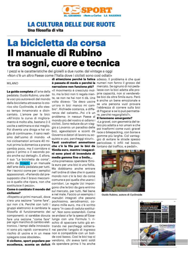 Intervista su Il Giorno